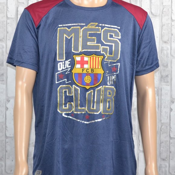 Fcb Shirts Fc Barcelona Mes Que Un Club Official Xl Workout Poshmark